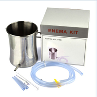 Waist stainless steel enema bucket enema barrel enema coffee enema rinse enema bag enema device