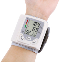 Wrist sphygmomanometer home measurement of high and low pressure heart rate portable blood pressure monitor