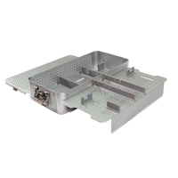 Aluminum alloy intervertebral foramen instrument sterilization box Medical high temperature resistant silicone bracket
