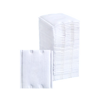 Organic Cotton Makeup Pads Natural Unbleached Makeup Square with Dot Knurling