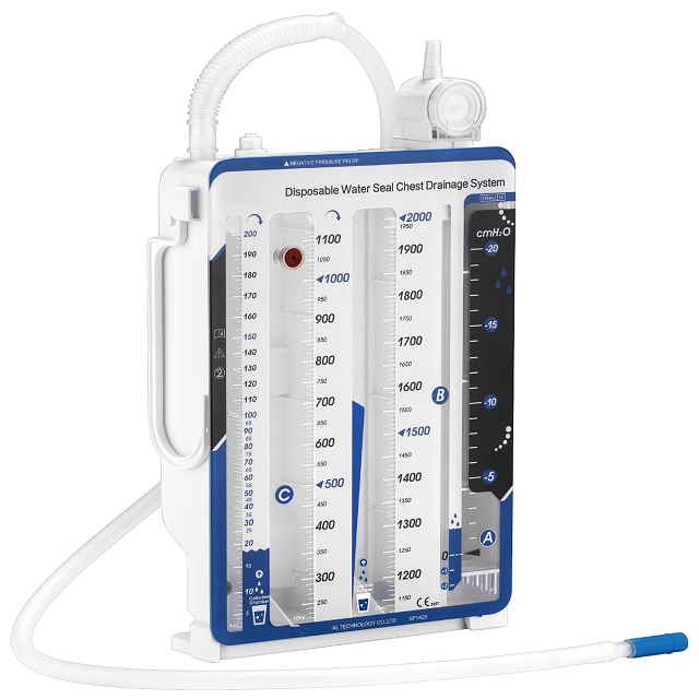 白 水封胸腔引流装置