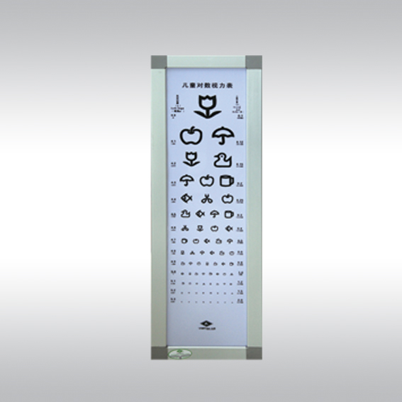 5m children logarithmic eye chart light box