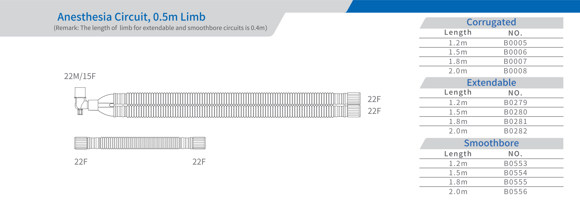 Adult Anesthesia Circuits(Corrugated)4