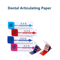Dental Consumables 30/50/100 Um Thin/Thick Blue Straight Articulating Paper for Dental Clinic