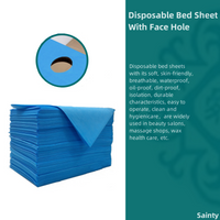 Non-Woven Fabric with Face Hole Disposable Bed Sheet Peel Waterproof