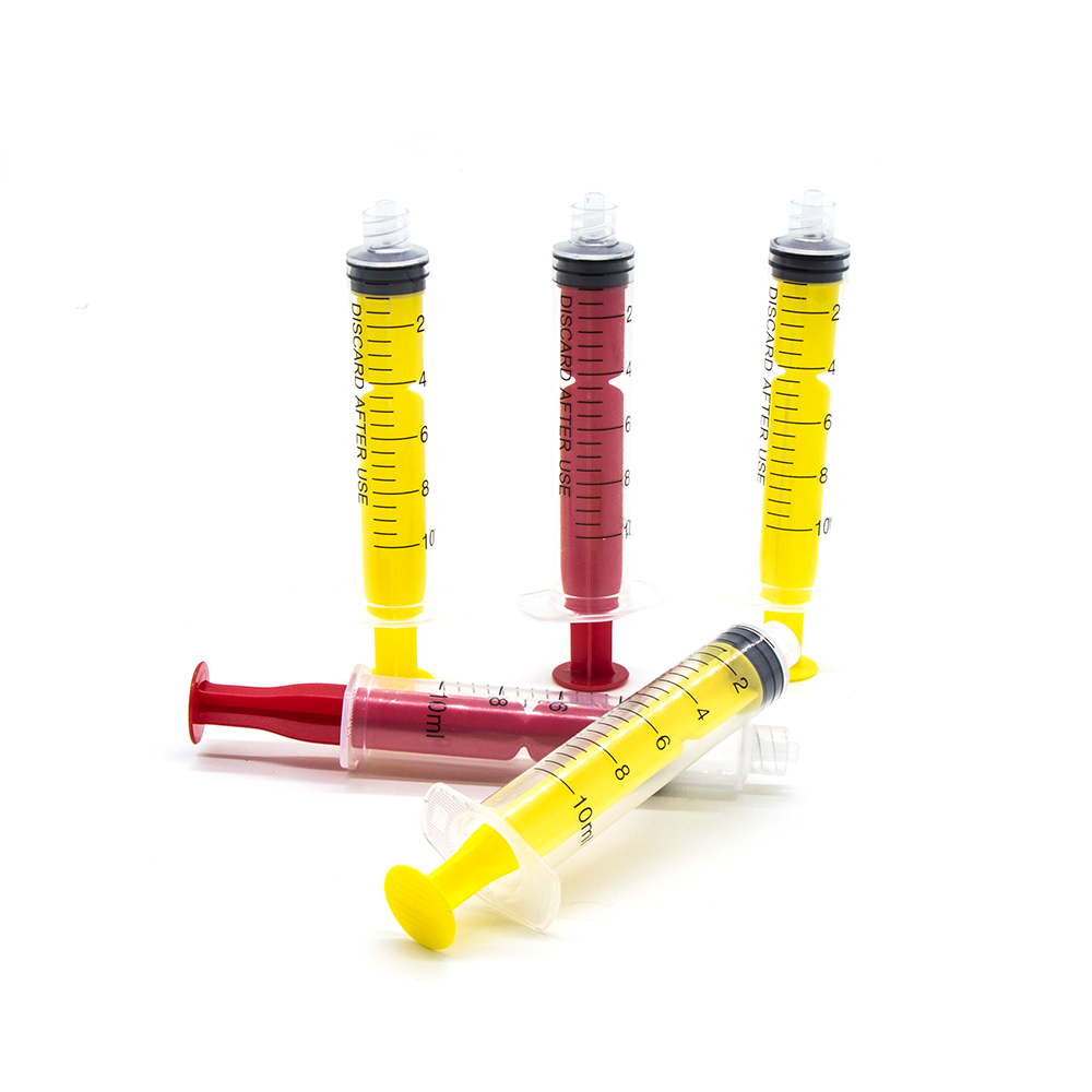 colorful plunger luer-lock dental plastic disposable 10ml syringe 1