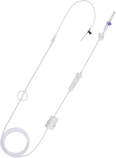 Flow rate-setting and Adjustable Infusion Sets with Precision Filters for Single Use