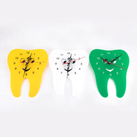 colorful dental tooth shape clock dental too clock dental clock