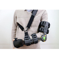 Telescoping ROM Hinged Elbow Brace With Arm Sling And Wrist Pads