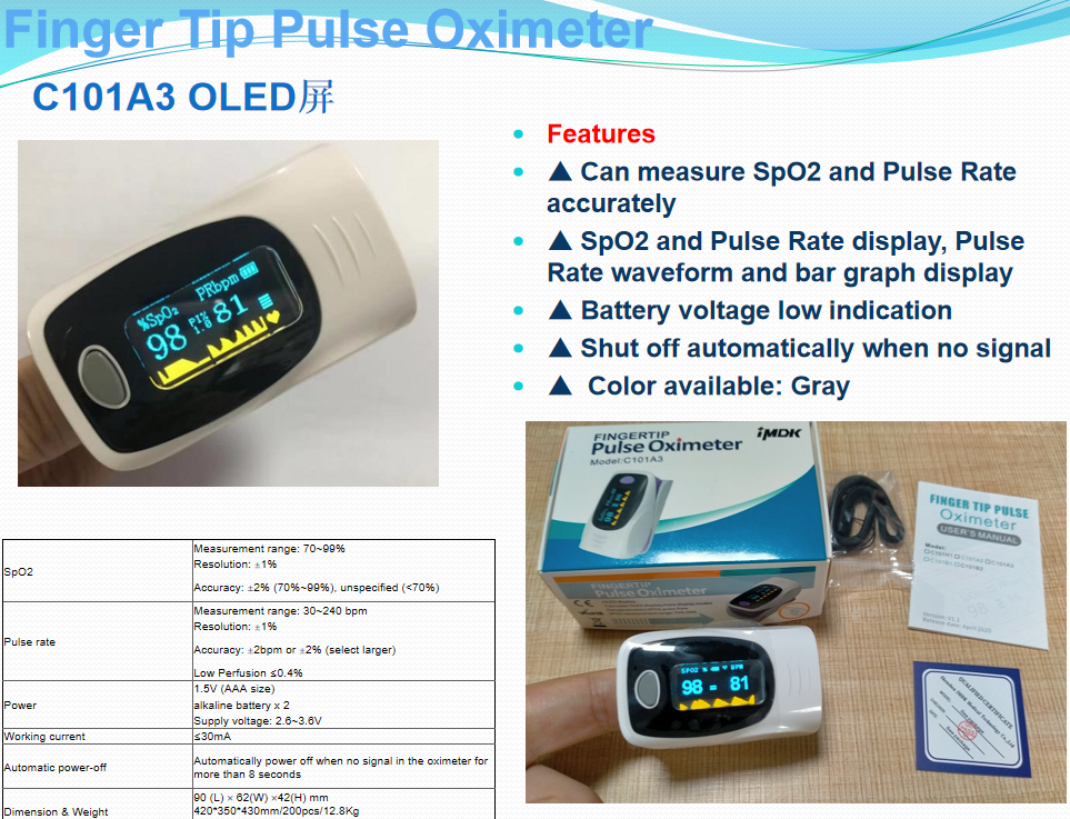 pulse oximeter c101a3