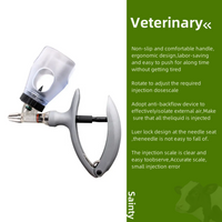 Automatic Continuous Syringe Adjustable Livestock Farm Veterinary Pig Injection Gun Animal Syringe
