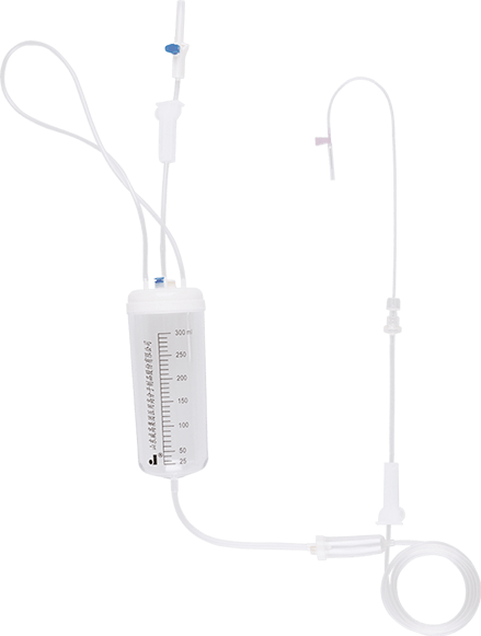 Infusion Set with Burette for Single Use