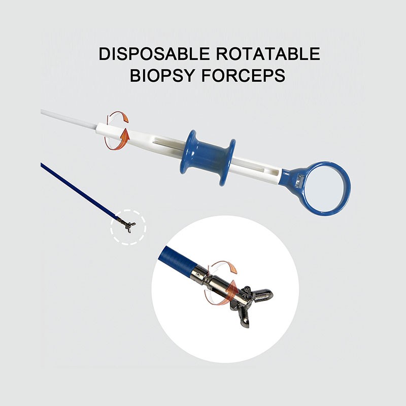 Disposable rotatable biopsy forceps oval Jaws2