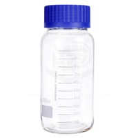1000ml MediaStorage Lab Glass Bottle with Cap Blue