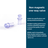 Non Magnetic One-Way Valve Use for Anaesthetic Mask, Double Urethral Catheter Dimensional Accuracy Cost-Effective