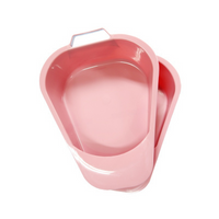Hospital Home Care Medical Portable Disposable Plastic Adult Bedpan with Handle