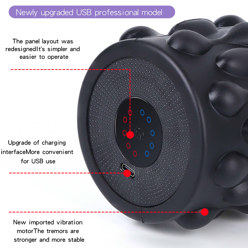 Vibrating Foam Yoga Massager Roller 2