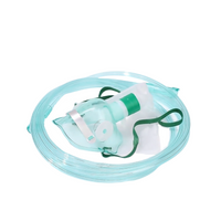 PVC material oxygen mask with reservoir bag