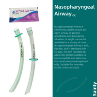 Medical Disposable Slidable Type Emergency PVC Nose Tube Nasopharyngeal Airway