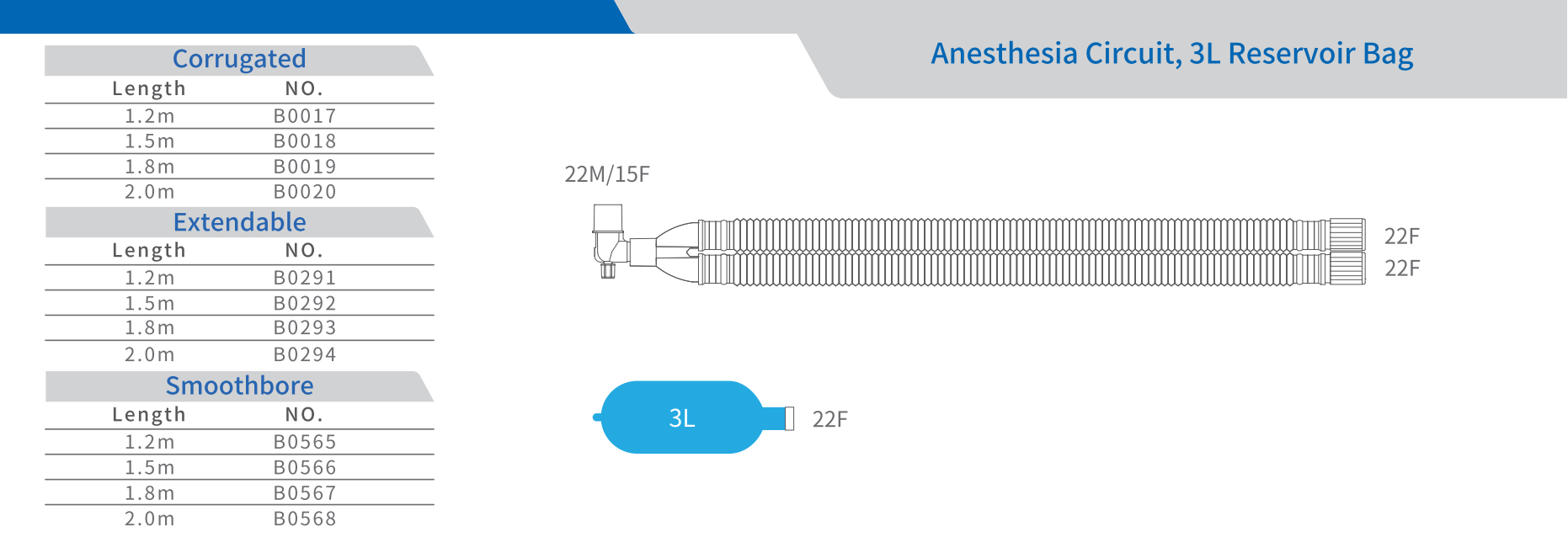 Adult Anesthesia Circuits(Corrugated)3